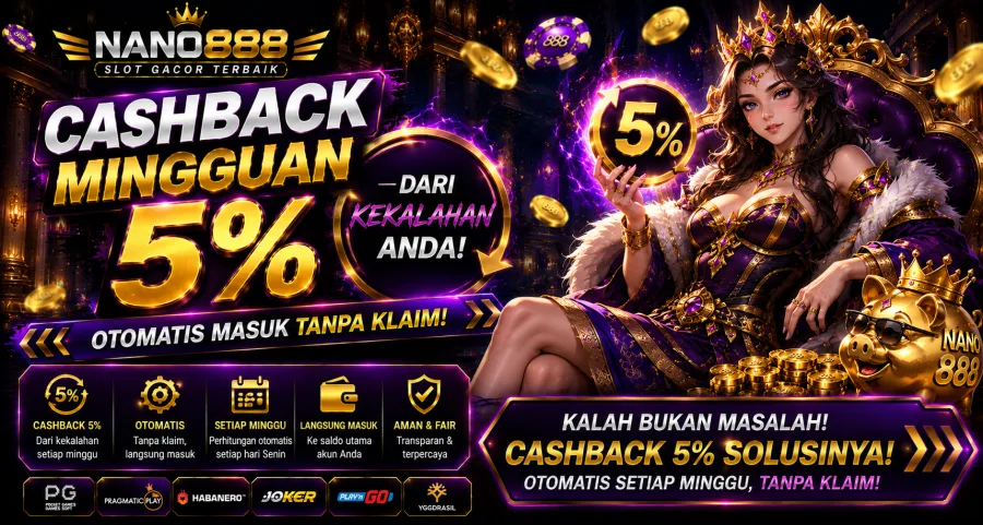 Cashback Mingguan 5%