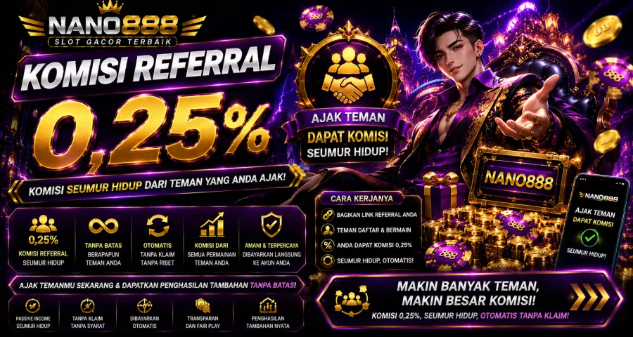 Komisi Referral 0,25%